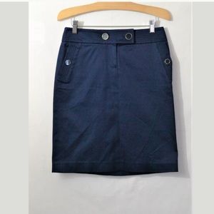 J.Crew Navy Blue Above Knee Pencil Skirt Size 0
